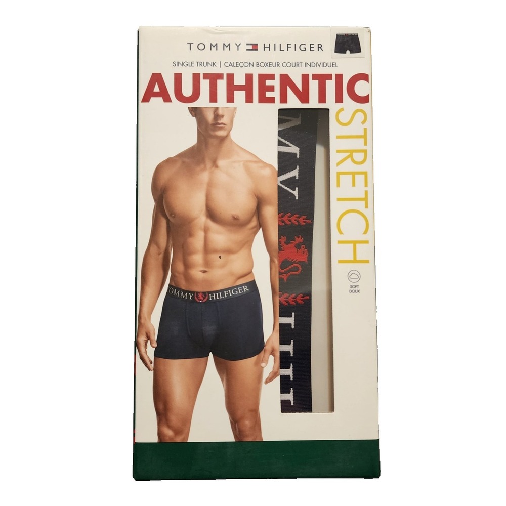 Tommy Hilfiger Men's Single Trunk Authentic‎ Stretch Red Size Large
